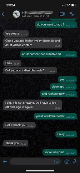 ChannelVast IPTV provider review – satisfied customer confirming fast setup and quality
